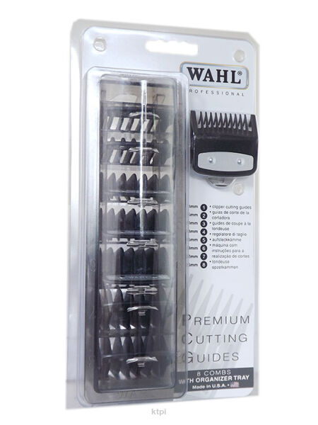 Wahl Zestaw Nasadki Czarne Metalowe 8 sztuk 3-25mm