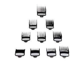 Wahl Nasadki Czarne Metalowe 10 sztuk 1,5-25 mm